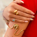 Jelani Twisted Recycled Brass Adjustable Ring